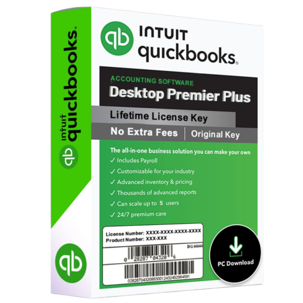 QuickBooks Desktop Premier Plus 2024 | Original and Genuine Key | lifetime use | 5 Users